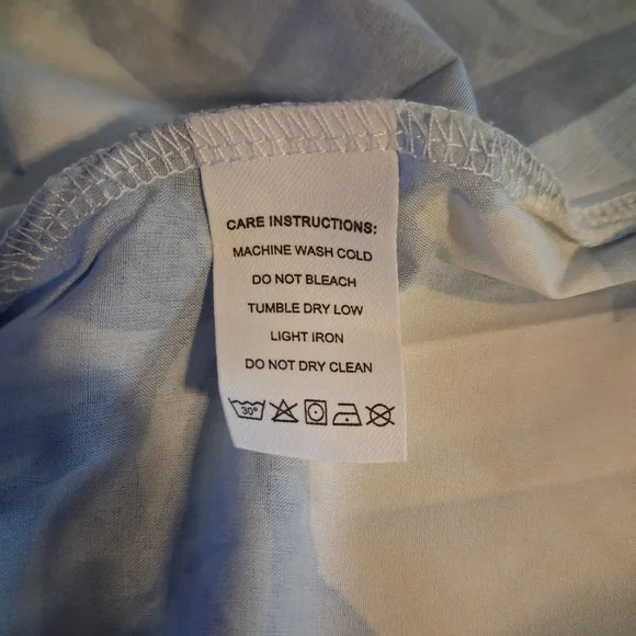 Blue And White Floral Maxi Dress Size Large - Picture 5 of 11